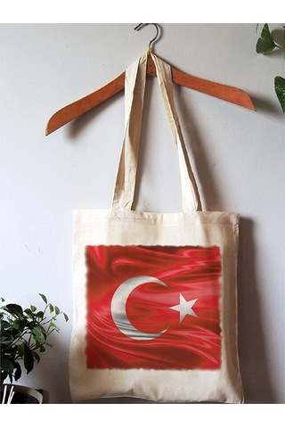 Anahtarlık Sepeti Bez Çanta - Türkiye Bayrak