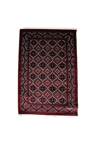 Nakış Serisi Kırmızı Zeminli Klasik Motifli Şık Salon Halısı Af308 Red Çok Renkli