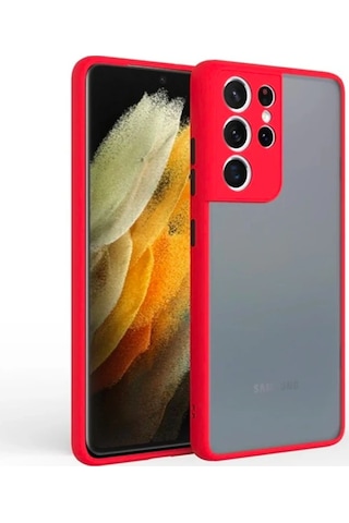 Sm Galaxy Uyumlu S21 Ultra Ultra Kamera Korumalı Premium Silikon Kılıf- 5775 Lacivert