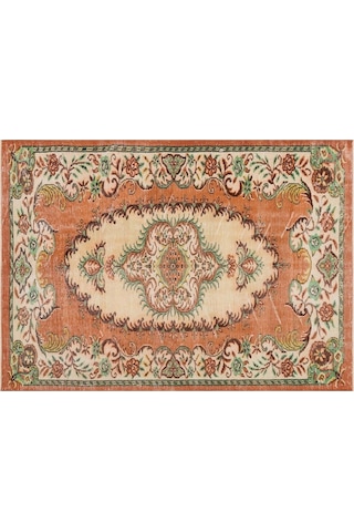 Klasik Modern Vintage Eskitme El Dokuma Halı 185 X 263 Cm 9384