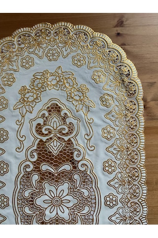 Best Price 34 Masa Bezi Oval Dekoratif 227968729 Altın Rengi