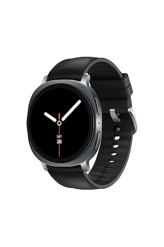 Samsung Galaxy Watch 8 40mm/44mm Ve Watch 8 Classic 46mm İle Uyumlu Metal Bağlantılı, Konforlu Ve Yumuşak Deri Görünümlü Silikon Kordon