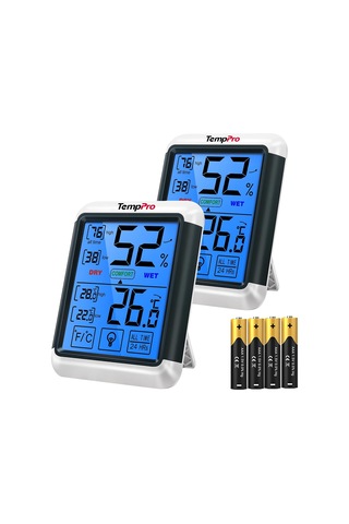 Thermopro Tp55 Dijital İç Mekan Higrometre Termometresi Sıcaklık Ve Nem Monitörü Bebek Odası Çocuk Odası Nemi