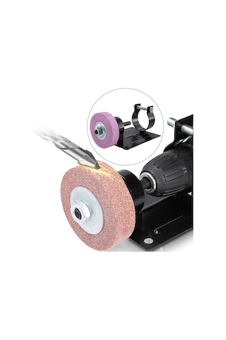 Homyl Elektrikli Matkap Kesme Standı Taşlama Pembe-disk