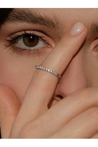 Serebro Rossii Yüzük Yollu 925 Ayar Gümüş 12688425 Gri