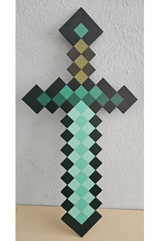 Minecraft Temalı Elmas Kılıc Ahşap Oyuncak