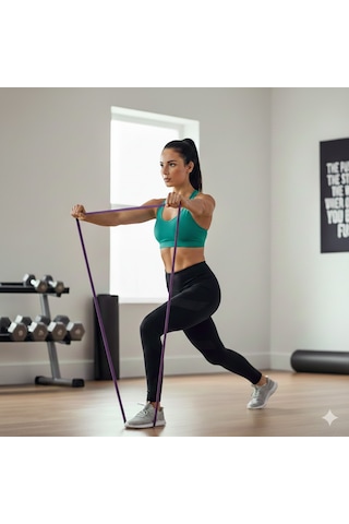 Çeşitli Kg Direnç Bantları, Gym Barfiks Direnç Bandı, Kas Geliştirme Direnç Bandı, Pilates Egzersiz Bandı Mor