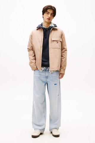 Tommy Hilfiger Tjm Padded Tech Cord Erkek Bej Overshirt-11281 Bej