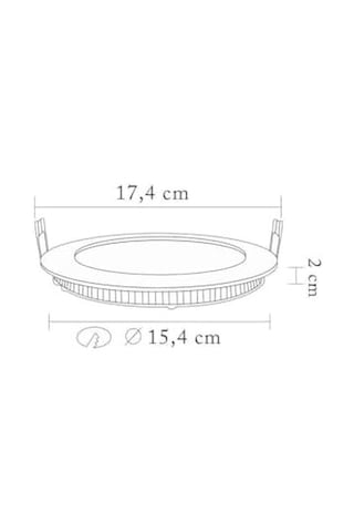 12w Slim Led Panel Spot Sıva Altı Downlight - Siyah Kasa 3000k Sarı Gömme Tavan Lambası Diğer