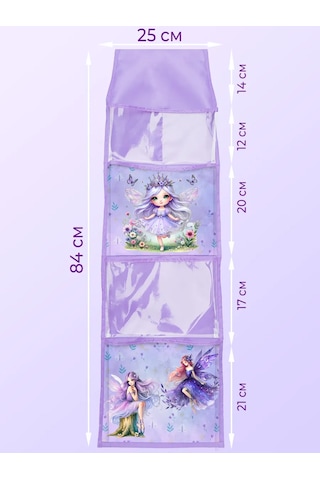 Poketun Anaokulu Dolabı İçin Şeffaf Ceplikler 371728312 Leylak