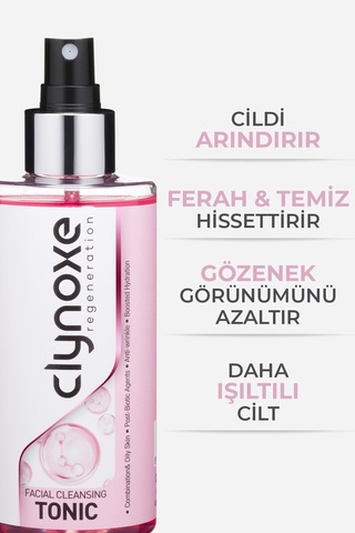 Clynoxe Facial Cleansing Tonic ,kırışıklık Karşıtı Arındırıcı Yüz Ve Makyaj Temizleme Toniği 200 Ml