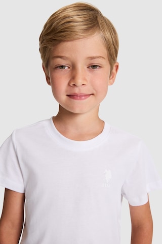 U.S. Polo Assn. Erkek Çocuk Beyaz Tişört Basic 50325555-vr013