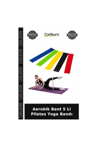Özel Üretim Egzersiz Fitness Spor Aerobik Bant 5 Li Pilates Yoga Bandı Diğer