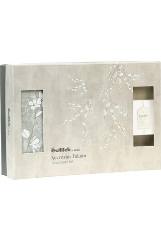 Özdilek Çift Kişilik Ranforce Nevresim Takımı White Sakura Çok Renkli