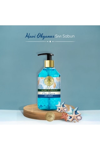 Mabel Marseille Ferah Esinti Çubuklu Oda Kokusu 2 Adet + 500 Ml Mavi Okyanus Sıvı El Sabunu Temizlik Ferahlığı