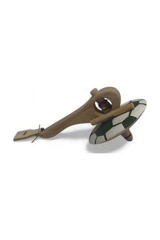 Fırtına Top Ahşap Topaç Yeşil