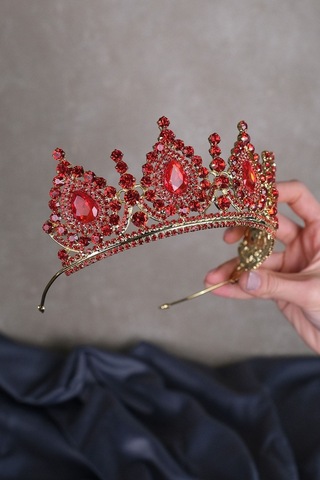 FdayAksesuar En Güzel Gelinlere Özel Ahu Damla Kristal Taşlı Gelin Kına Tacı FRDY31627