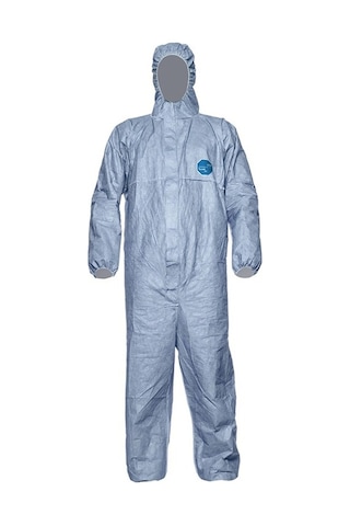 Dupont Tyvek 500 Xpert Mavi Başlıklı Kimyasal Koruyucu Tulum M