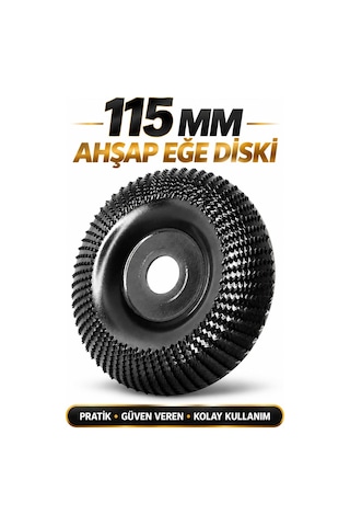 Ahşap Eğe Diski 115 Mm Tungsten Karbür Ahşap İşleme