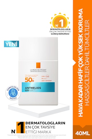 La Roche Posay Anthelios Uvair Spf50+ Yüz Güneş Kremi La Roche Posay Anthelios Uvair Spf50+ Yüz Güneş Kremi
