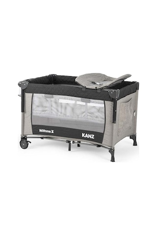 Kanz WithMe II Ara Katlı Anne Yanı Park Yatak Siyah 70 x 110