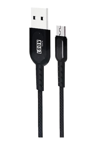 Loov Tech Dk53 Plastik 100 Cm Micro Şarj Ve Data Kablosu Nt-104346