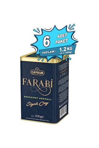 Farabi Çayı Bergamotlu 200 Gr. Altılı Paket
