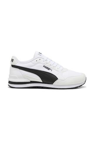 Puma St Runner V4 Nl Beyaz Erkek Sneaker Beyaz-sıyah Beyaz - Siyah