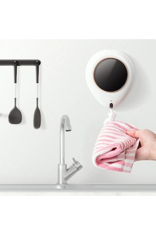 Tongxida 300ml Otomatik Banyo Sabunlar Sıvı Dağıtıcı Akıllı Şampuan Asılı Beyaz Beyaz