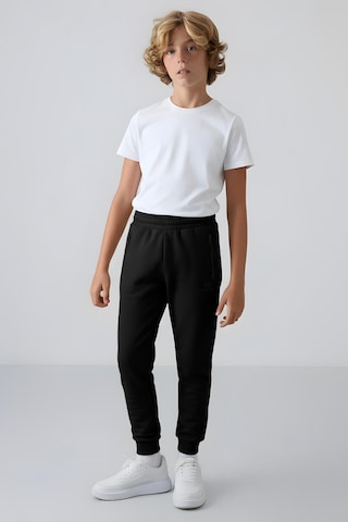Tommylife Standart Fit Basic 2li Paket Siyah-koyu Bej Erkek Çocuk Eşofman Alt - 64042 Siyah - Taş