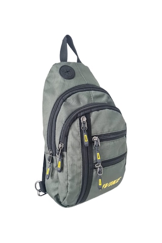 Anılbags Anıl Bags Keten Kumaş Haki Ve Usb Çıkışlı, Askılı Çapraz Göğüs