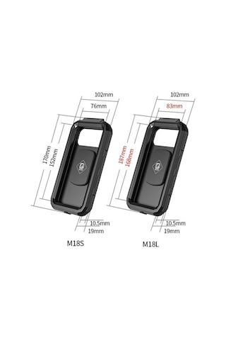 Wondernest M18l-qd Motosiklet/bisiklet Su Geçirmez Hızlı Açılır Telefon Tutacağı Std