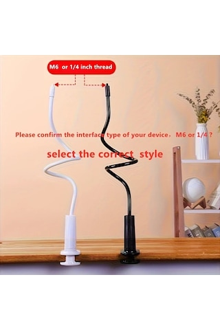 Honeybeeshop Ev Güvenlik Kameraları İçin Siyah 1/4 İnç Vida Paslanmaz Çelik M6 Askı Ayarlanabilir Uyumlu