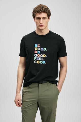 Lufian Good Modern Grafik T- Shirt Siyah Siyah 111020290100100