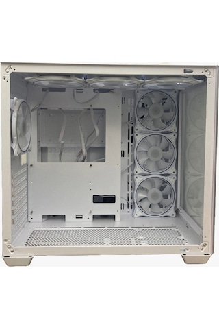 GAMEFORCE Lıquıd Beyaz 7x120 Mm Fanlı Rgb Kumandalı Kontrolcülü ATX Oyuncu Bilgisayar Kasası Liquid Beyaz