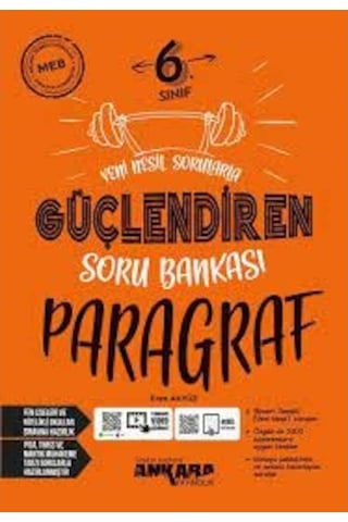 6. Sınıf Paragraf Güçlendiren Soru Bankası - Ankara Yayıncılık 6. Sınıf Paragraf Güçlendiren Soru Bankası - Ankara Yayıncılık