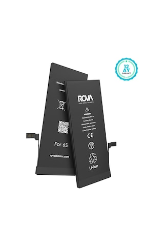 Rova Apple Uyumlu iPhone 6s Yüksek Kapasiteli Batarya Pil 2370 Mah