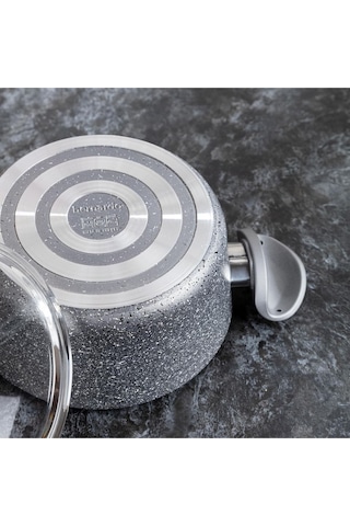 Pietra - 24 Cm Derin Granit Tencere Gri