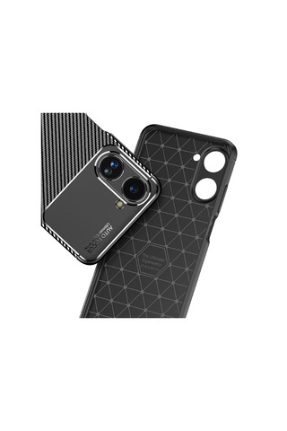 Mobilteam Realme 10 4g Kılıf Negro Silikon Kapak - Siyah Siyah