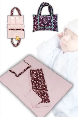 Anne Ve Bebek İçin Çok Amaçlı Seyahat Çantası Mor
