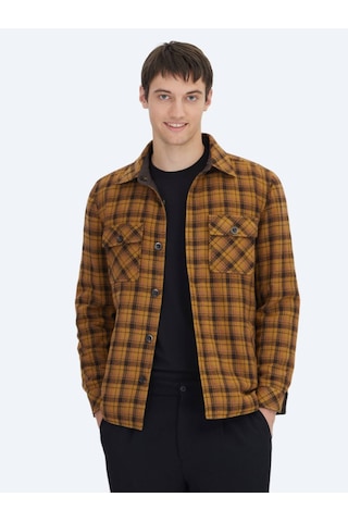 Kip Kahverengi Regular Fit Kapüşonlu Casual Dokuma Mont Kahverengi