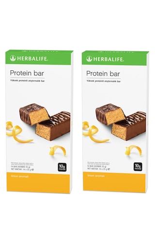 2 Paket Protein Bar Limon Aromalı 14'lü