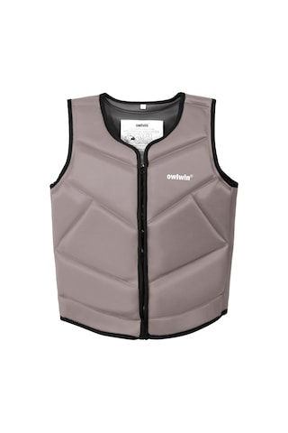 Konesam Xl Gri Siyah Kenar Çocuklar İçin Neopren Kayaklama Sualtı Yüzme İçin Hafif Kurtarma Yeleği