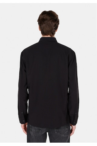 Colin's Colins Regular Fit Shirt Neck Düz Erkek Siyah Uzun Kol Gömlek Cl1069905 Cl1069905 Q1.v2 Blk Siyah