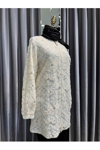 Selinada Güpürlü Giyçık - Ekru - 42 Ekru