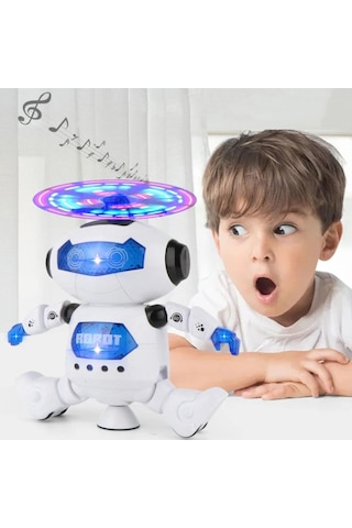 Dans Eden Robot Pervaneli Sesli Işıklı 20 Cm