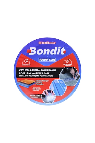 Bondit Süper Güçlü Su Sızdırmaz Çamur Bant Çatı Boru Tamir 100 mm