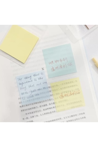 Gen-of Şeffaf Post-it Yapışkanlı Not Kağıdı 76x76 Mm 40 Yp
