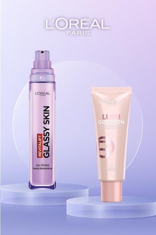 Revitalift Filler Glassy Skin Cam Cilt Etkili Krem + 901 Fair Glow Glotion Işıltı Seti pktglassyskinset4-11099