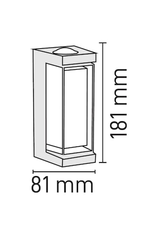 Maxled Dış Mekan Led Aplik 3000k Mx-4350 Siyah
